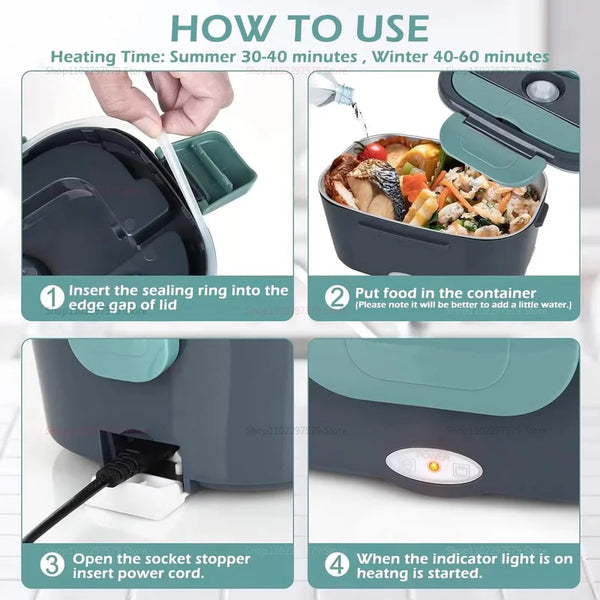 Portable Heated Lunch Box