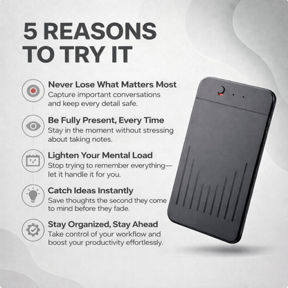 Voxa™ Smart Voice Recorder