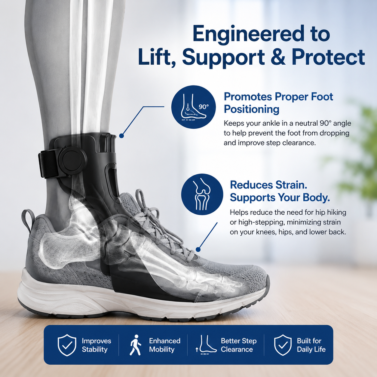 Steppy™ – Foot Drop AFO Brace