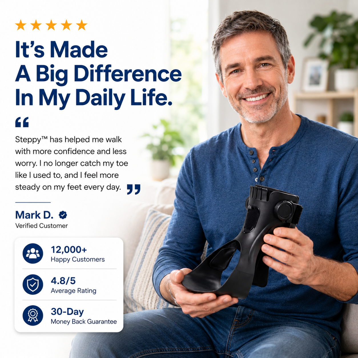 Steppy™ – Foot Drop AFO Brace