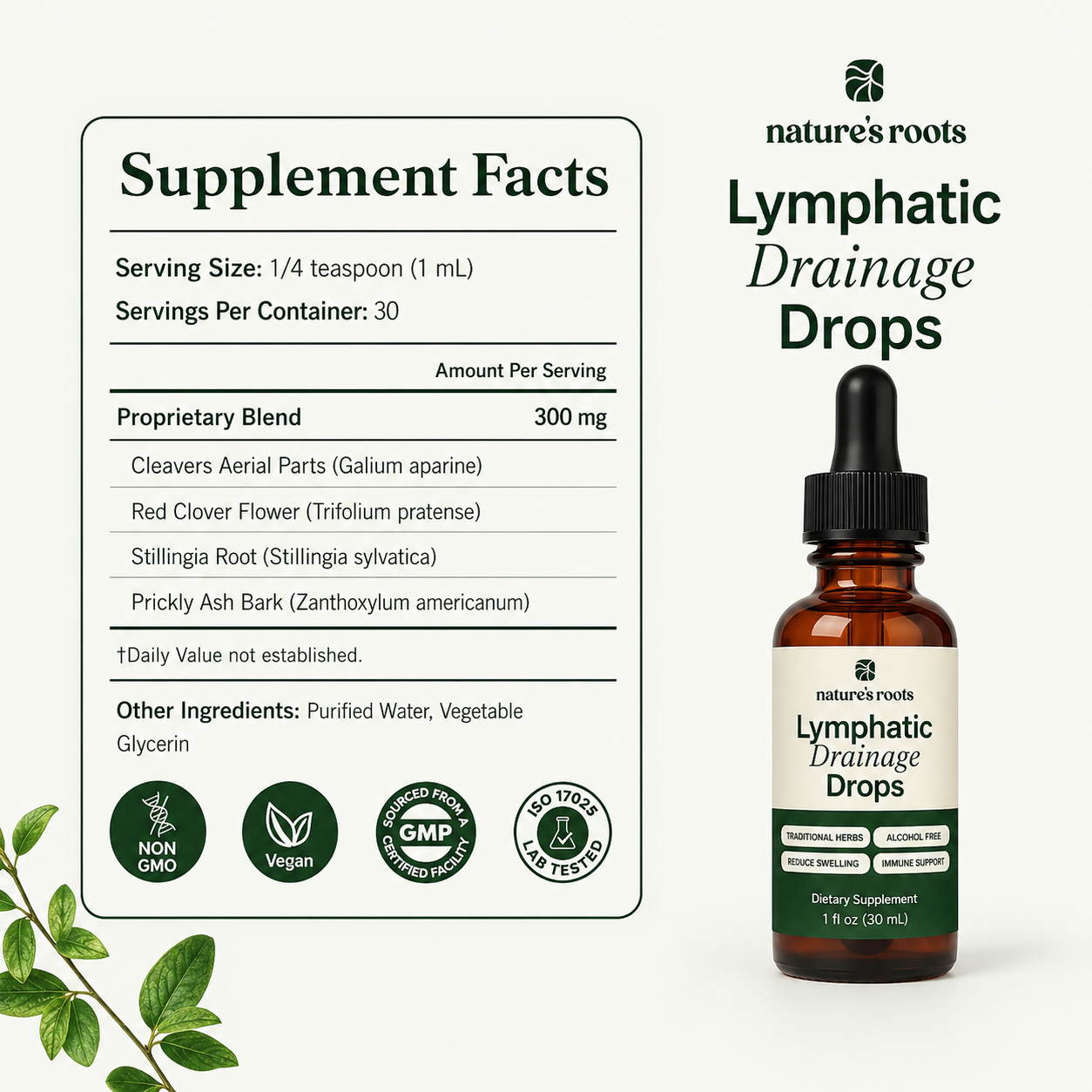 Nature's Roots - Lymphatic Drainage Drops