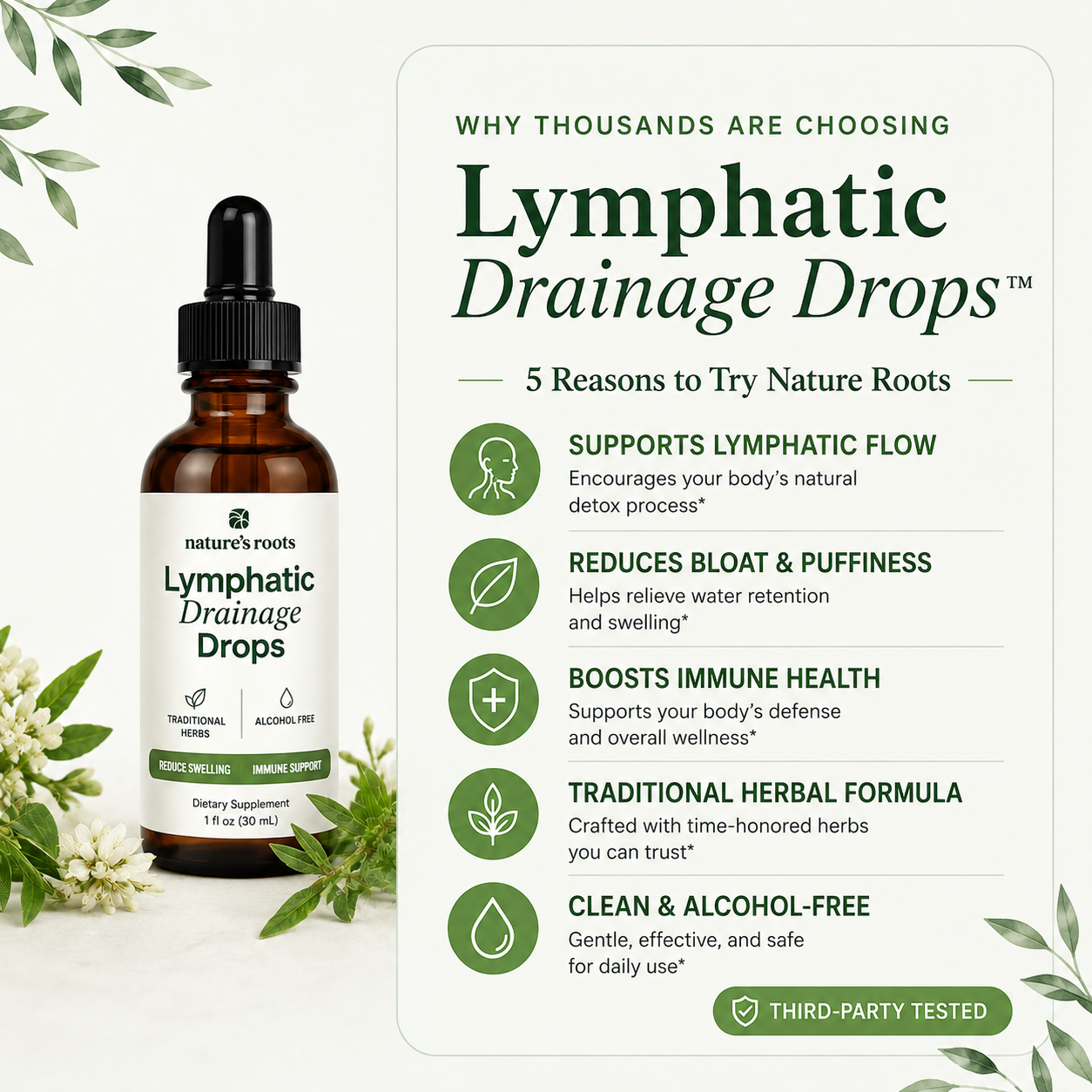 Nature's Roots - Lymphatic Drainage Drops
