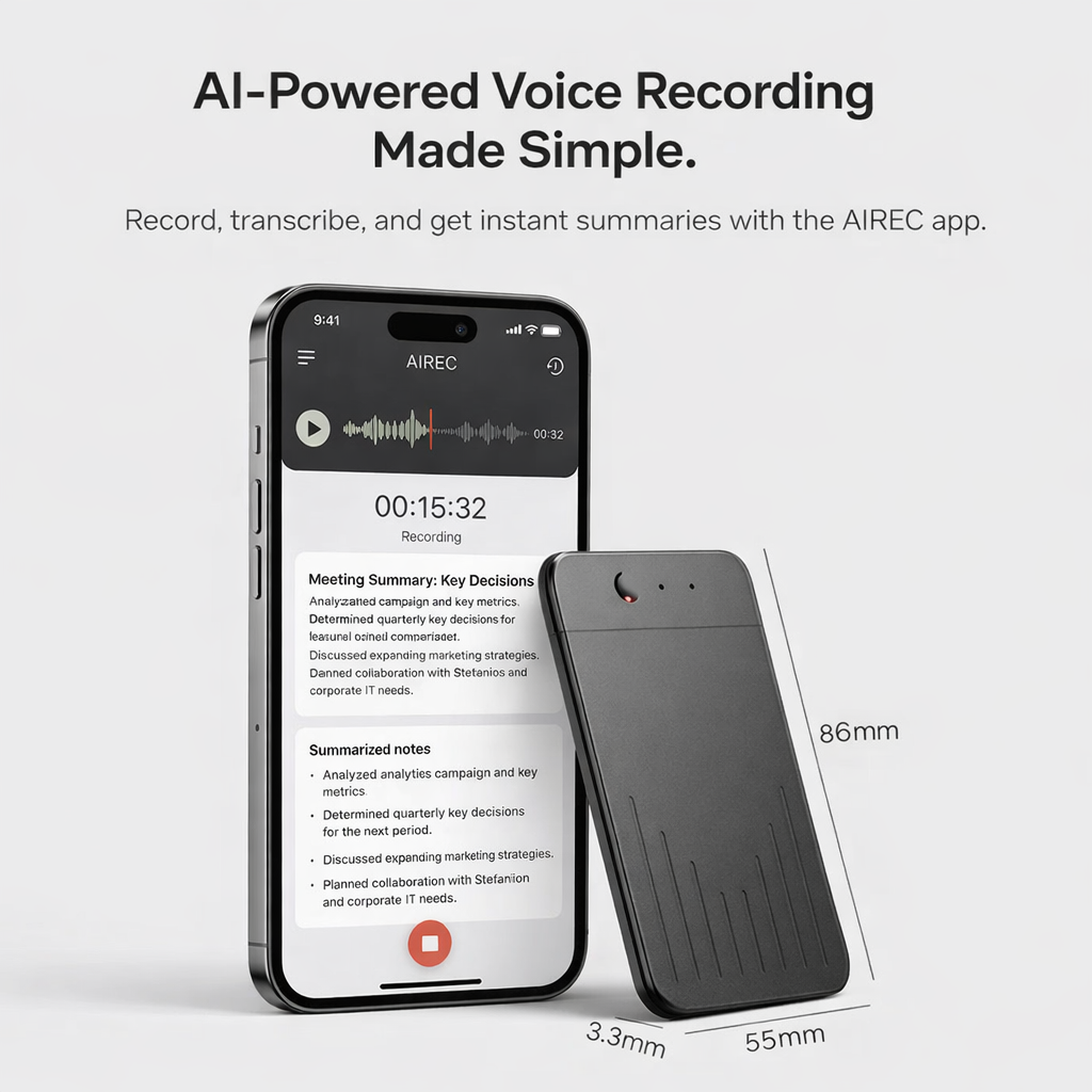 Voxa™ Smart Voice Recorder